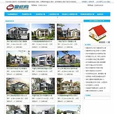 蓝色图纸展示类网站源码 dedecms织梦内核